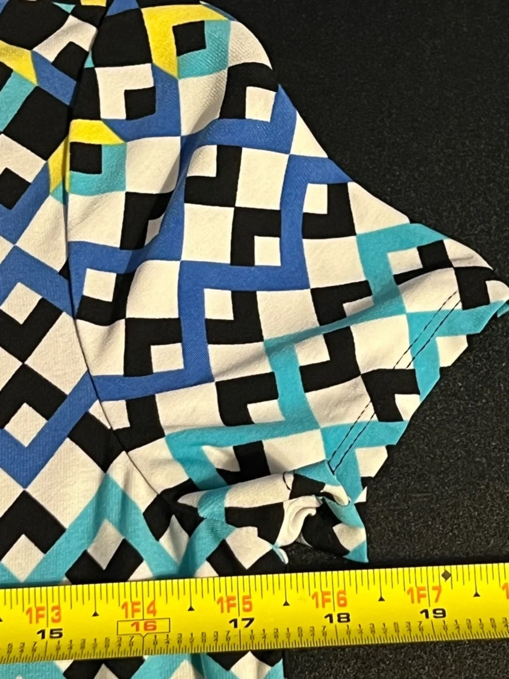 Maggy London Blue Multi Geometric Shift Dress - Picture 6 of 8